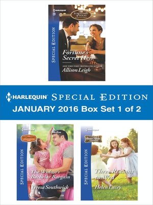 cover image of Harlequin Special Edition January 2016--Box Set 1 of 2